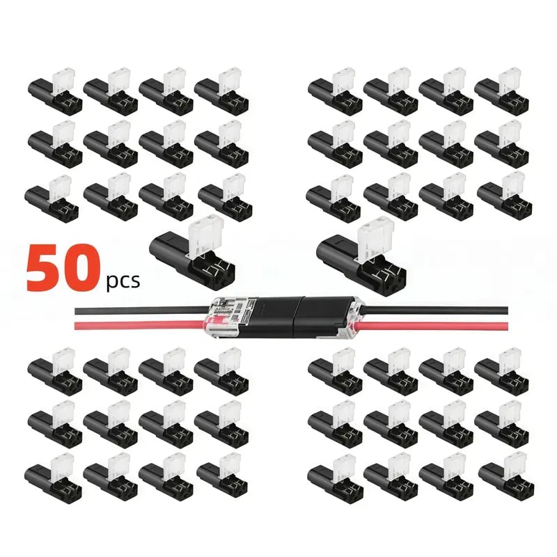 Double-Wire Plug-in Connector Led Light Strip Connectors 1/2/3Pin