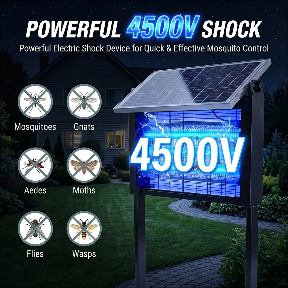 🦟Solar Mosquito Zapper – Eco-Friendly &amp; High-Efficient
