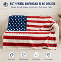 🇺🇸❤️American Flag Flannel Blanket — Ultra-Soft Flannel | Non-Shedding | Suitable for All Seasons | Available in Three Sizes