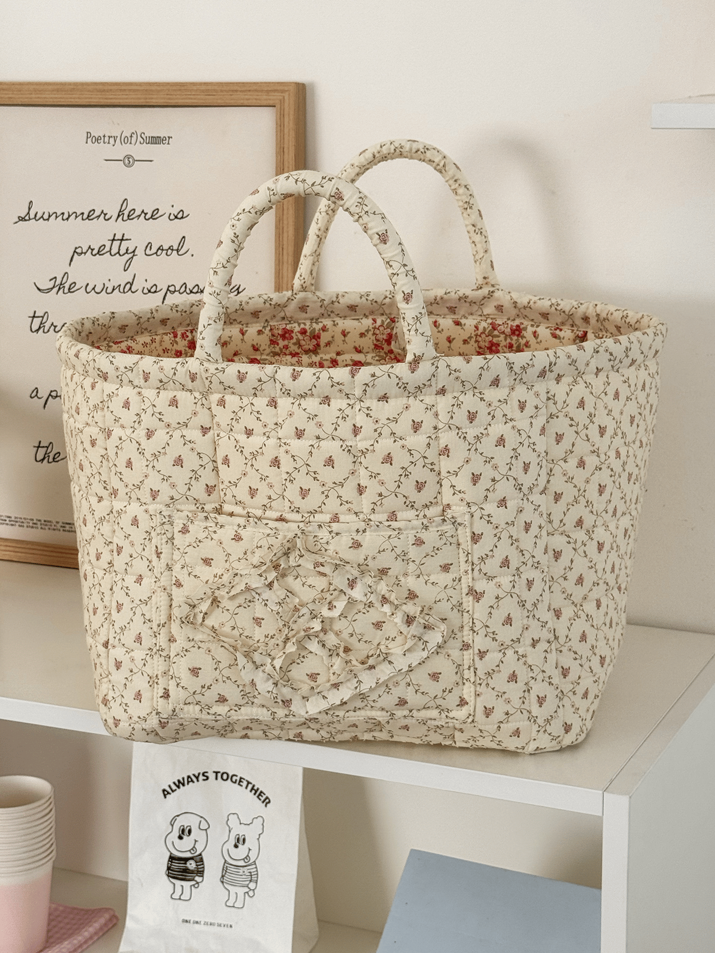 Car storage basket with handle - foldable washable storage basket and multi-purpose fabric box