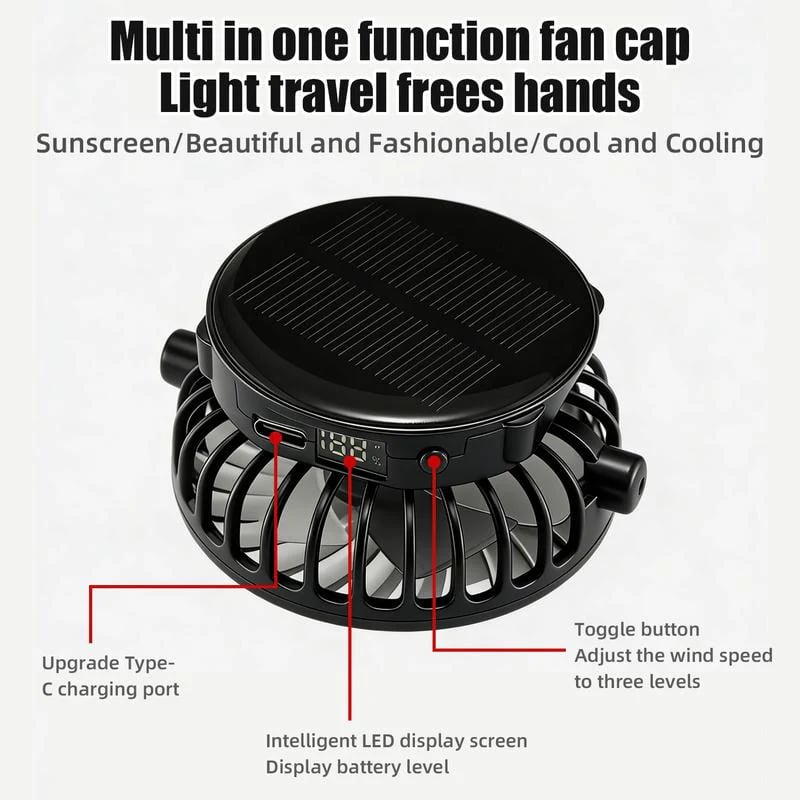 🧢Stay Cool Under the Sun — Without Holding a Fan