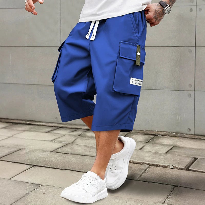 ⏳LAST DAY SALE 57% OFF !!📢Men's Casual Drawstring Capri Cargo Pants 🔥Buy 2 Get Free Shipping !