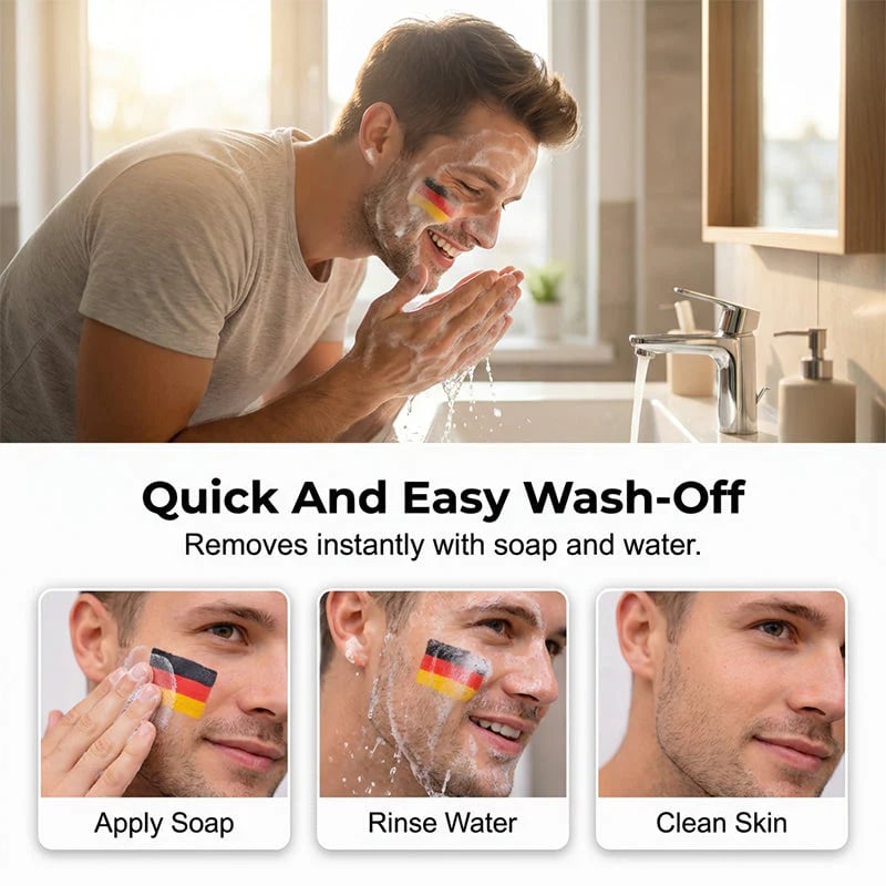 🏆Buy 1 get 1 free🎉National Flag Face Paint Stick for Sports Fans! ⚽