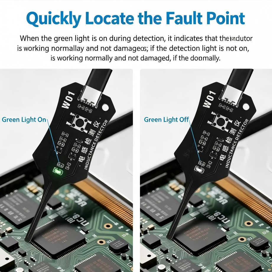 📟 Pocket In-Circuit Inductance Tester – High-Precision Electromagnetic Induction Tool for Quick Fault Detection on Circuit Boards