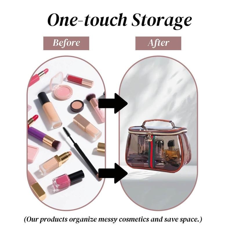 💕Hot sale 49% OFF💖✨ 3PCS New Retro Vintage Vanity Bag, Large Capacity Makeup Organizer for Women