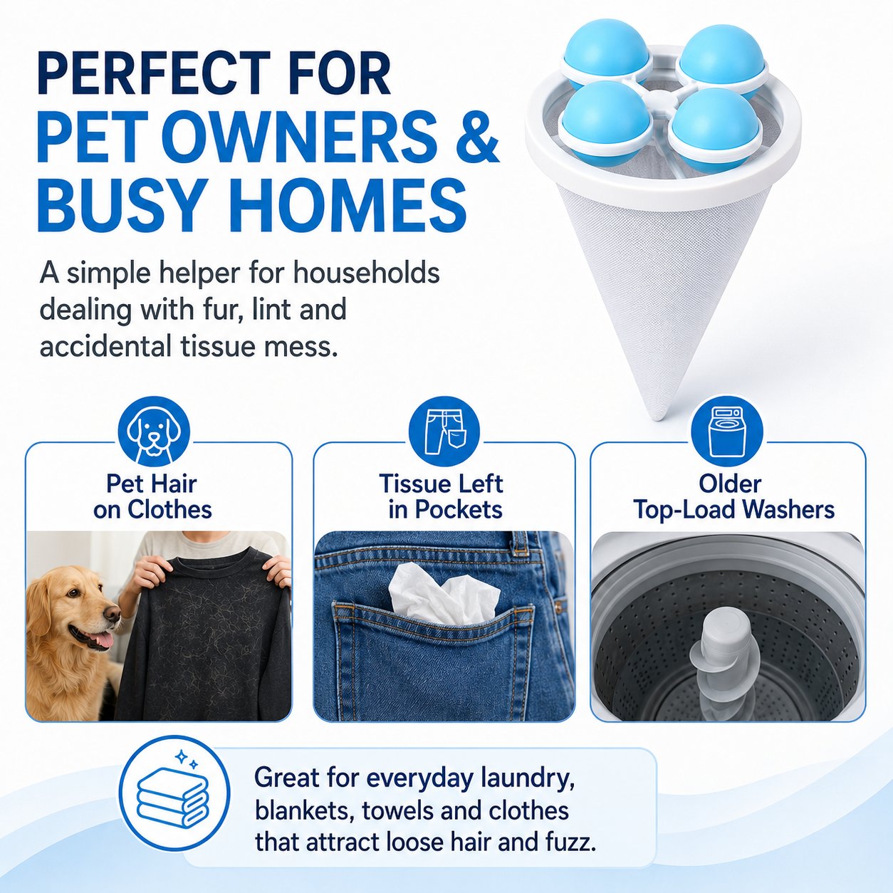 Floating Lint & Hair Catcher