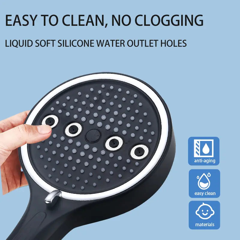 🌟 Powerful Handheld Shower Head – 6 Modes, High Pressure, Rainfall Massage