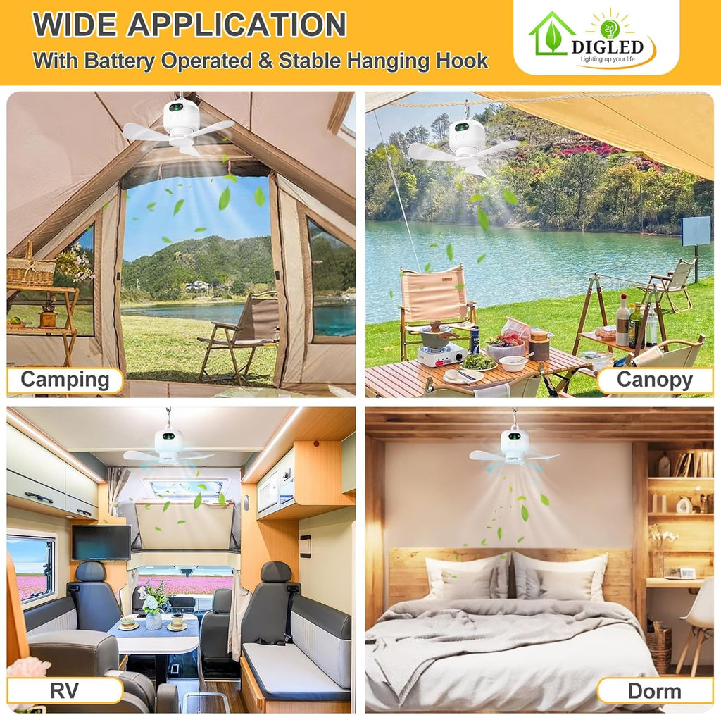Portable Camping Light – Rechargeable and Hangable for Outdoor Use
