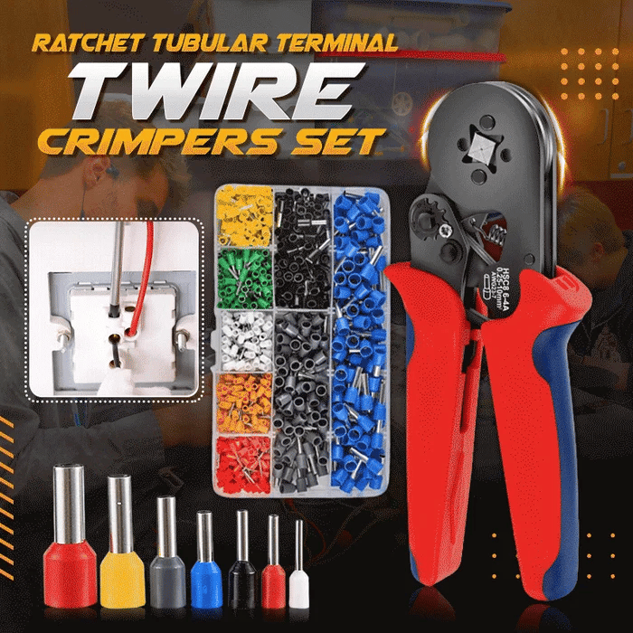 🔥 Hot sale 50% OFF🔥Multifunctional Cold Pressing Electrician Crimping Pliers Set