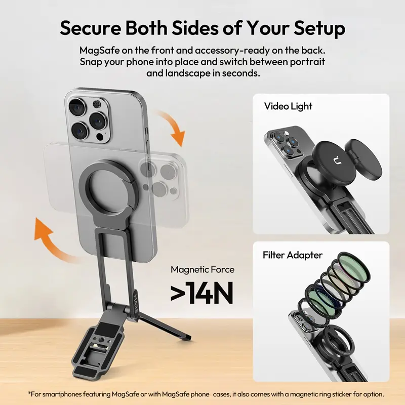 📱Ulanzi MA38 MagLock Phone Stand – One Mount. Five Ways to Create