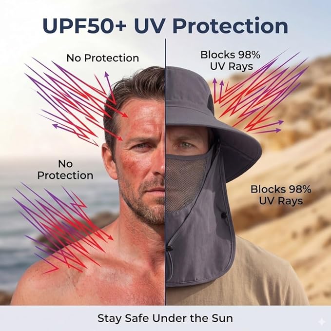 🔥Father's DAY 49% OFF🎣- Unisex Adventure Shield - Extreme UV Protection for All Terrains