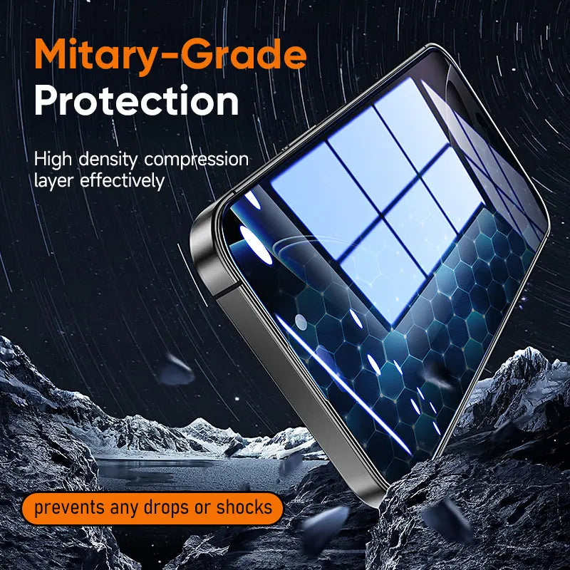 New  Premium Upgraded Privacy Screen Protector Dustproof Bubble-Free Design Ultra-Clear for iPhone