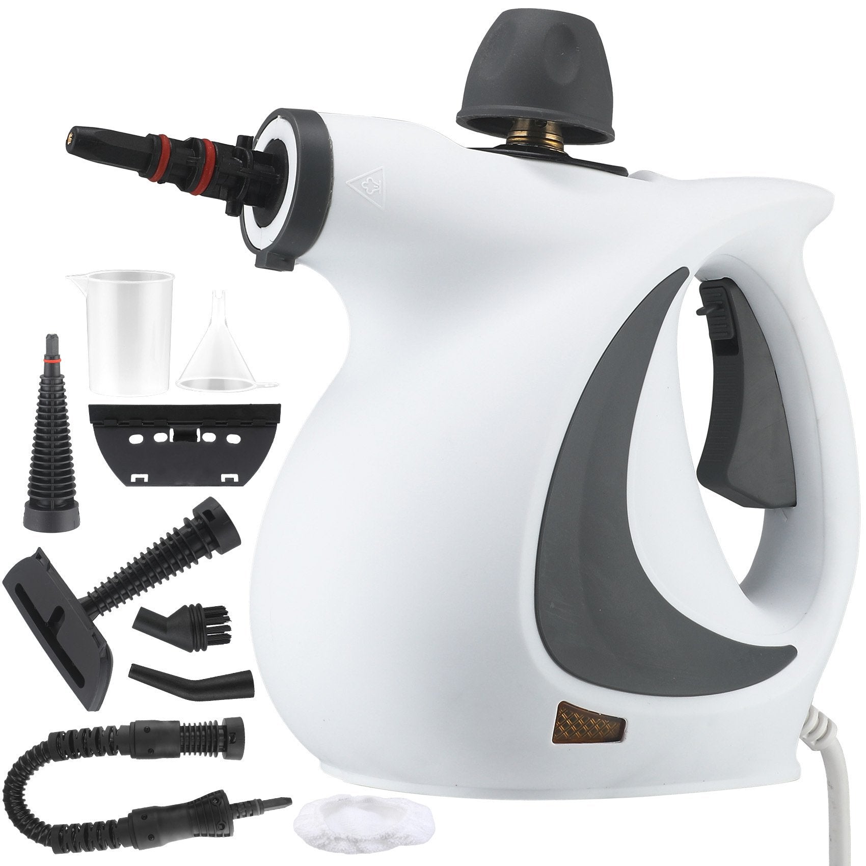 Pressurized Handheld Multi-Surface Natural Steam Cleaner with 12 pcs Accessories