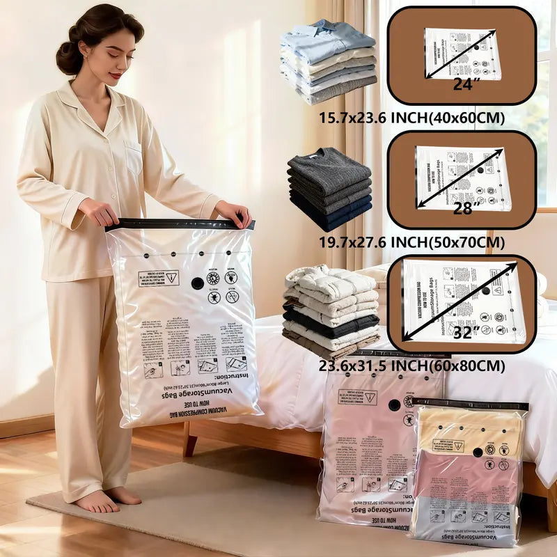 🔥Cordless Travel Vacuum Storage Compression Bag Set