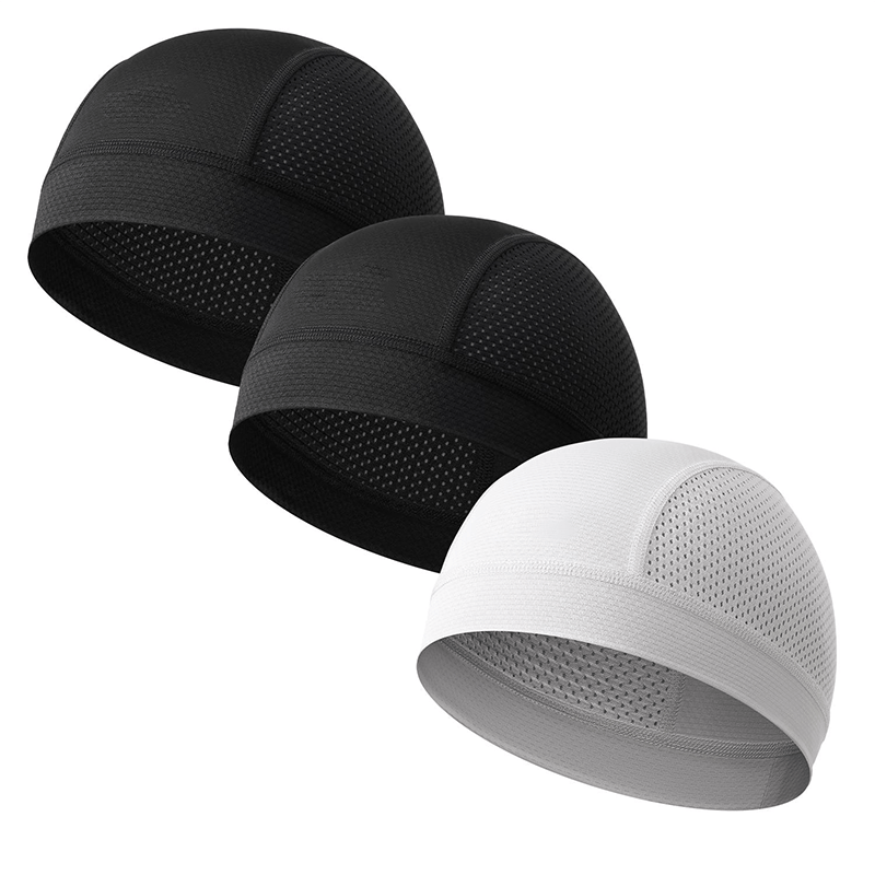 🧢 2 Pack Breathable Skull Cap for Men | Lightweight Sweat-Wicking Head Wrap & Helmet Liner for Cycling, Running & Motorcycling