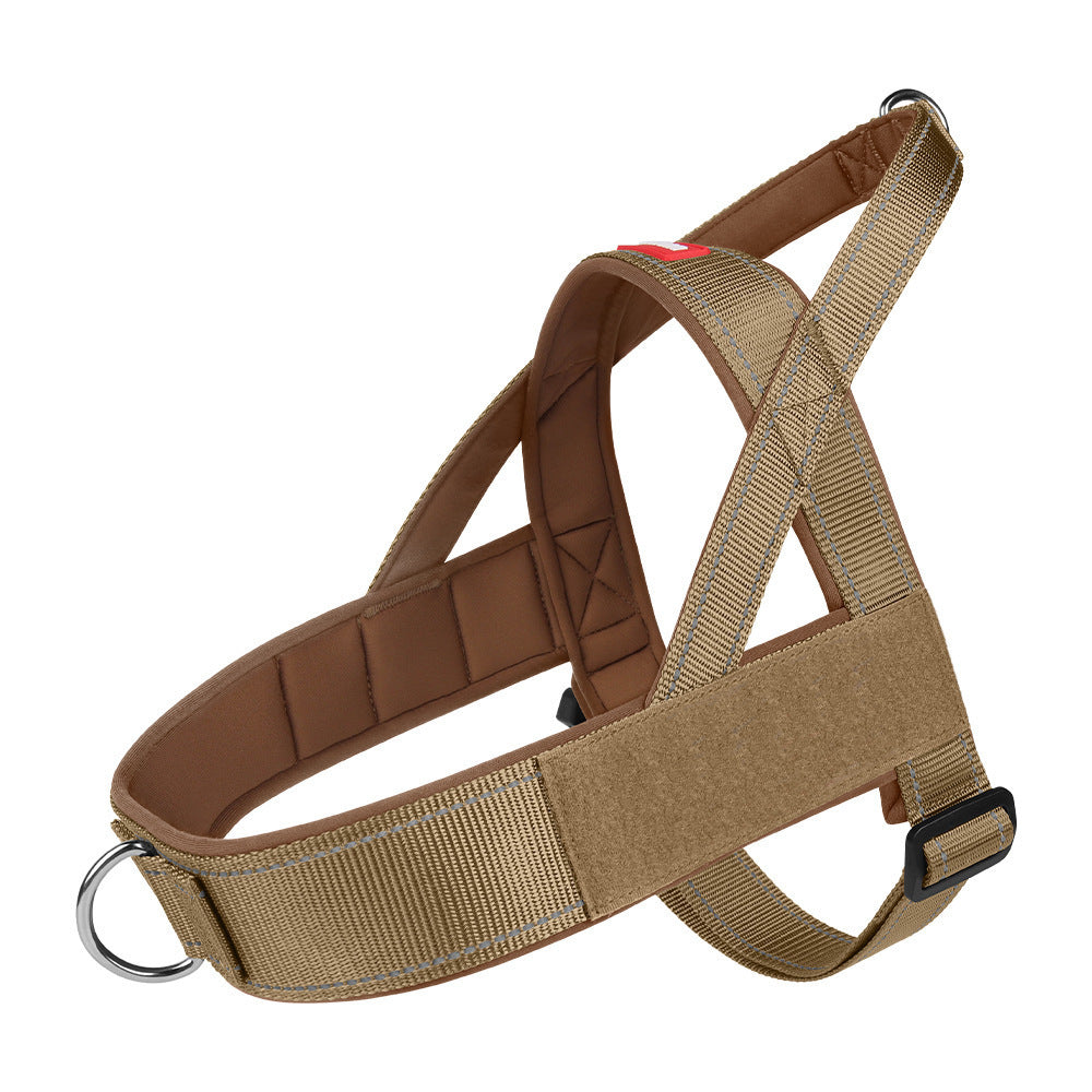 🐾No-Pull Reflective Dog Harness for Medium & Large Dogs, Comfortable Padded Vest with Dual D-Rings, Adjustable Anti-Pull Chest Harness for Walking & Training