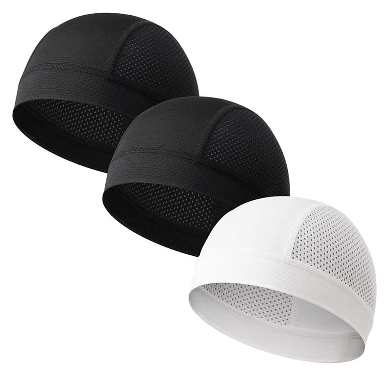 🧢 2 Pack Breathable Skull Cap for Men | Lightweight Sweat-Wicking Head Wrap & Helmet Liner for Cycling, Running & Motorcycling
