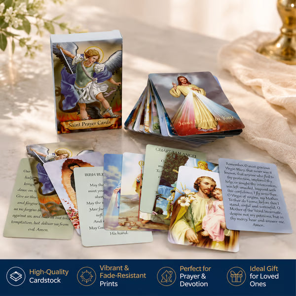 🙏Catholic Faux Leather Holy Card Holder – Pocket Prayer Card Organizer with Snap Closure🎁