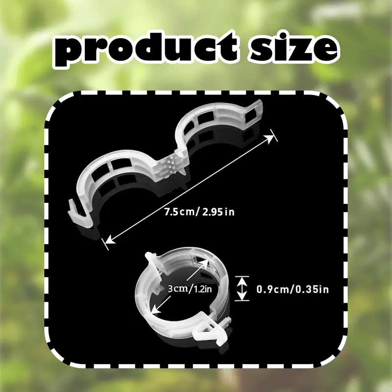 Reusable Plant Support Clips (100 clips)