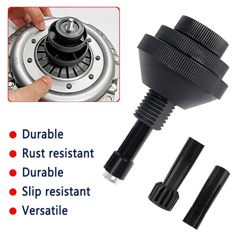 🔧 Universal Single Disc Clutch Alignment Tool with 2 Replaceable Plastic Sleeves for Cars & Light Trucks