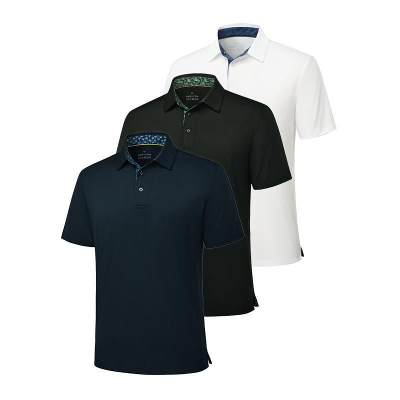 👕3-Pack Men's Polo Shirts