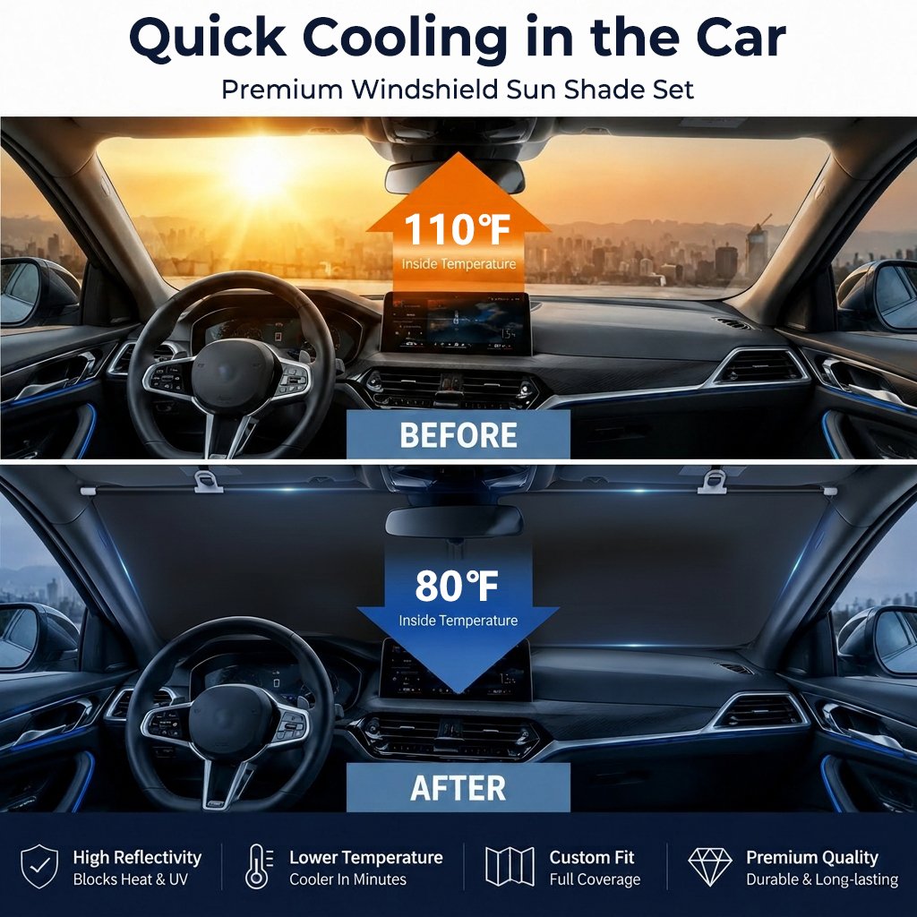 🔥 2026 Upgraded Automatic Retractable Car Sunshade-250th Anniversary Road-Ready Special