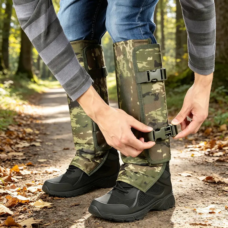 🔥Unisex Adjustable Outdoor Snake-Resistant Leg Gaiters, Abrasion-Resistant Durable Fabric Protective Gear for Hunting, Hiking