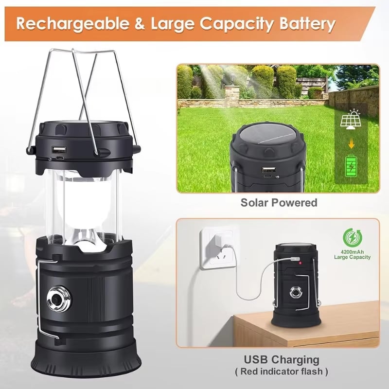 Solar Multifunctional Handheld Camping Lamp