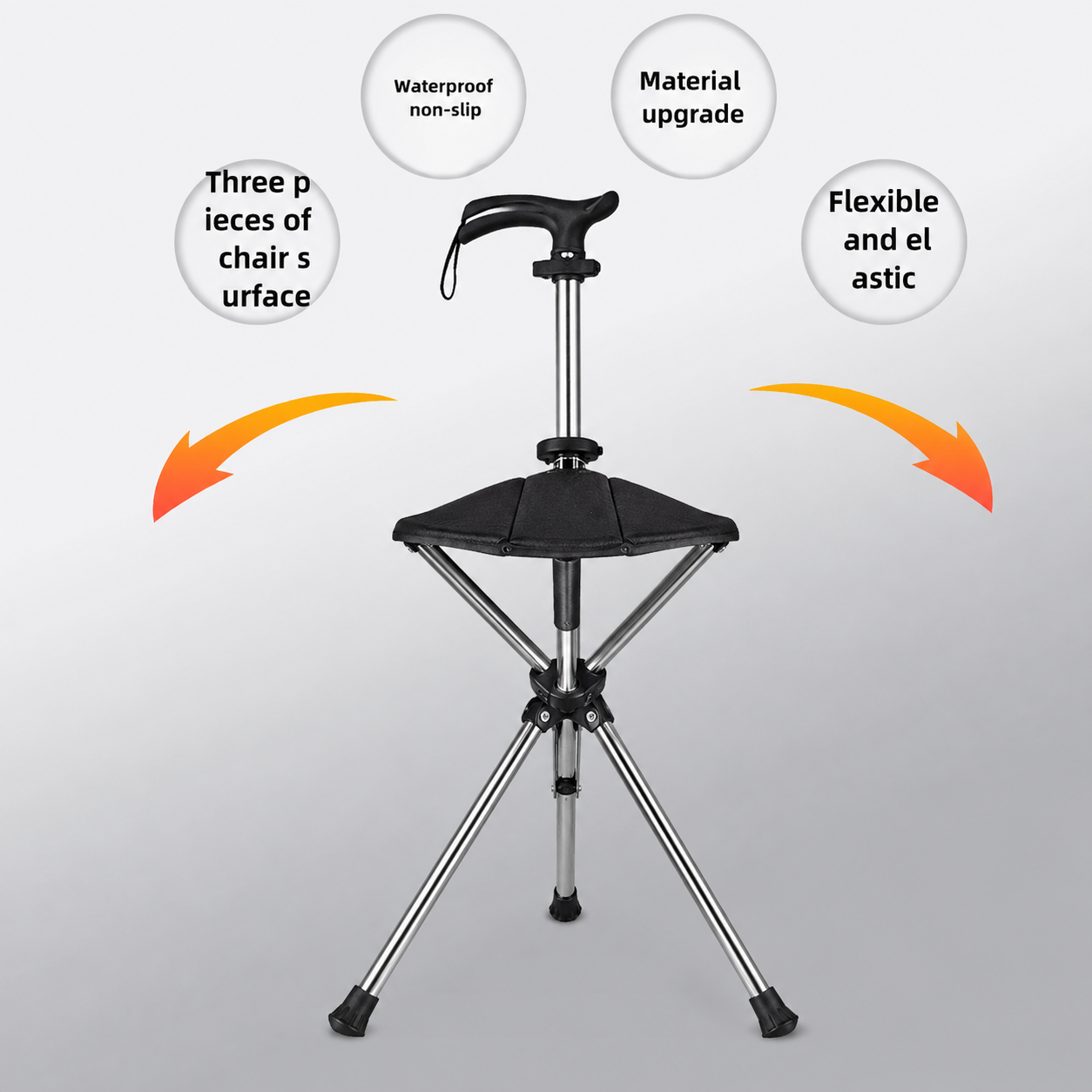 Folding Portable Cane Chair: The Best Gift for Seniors