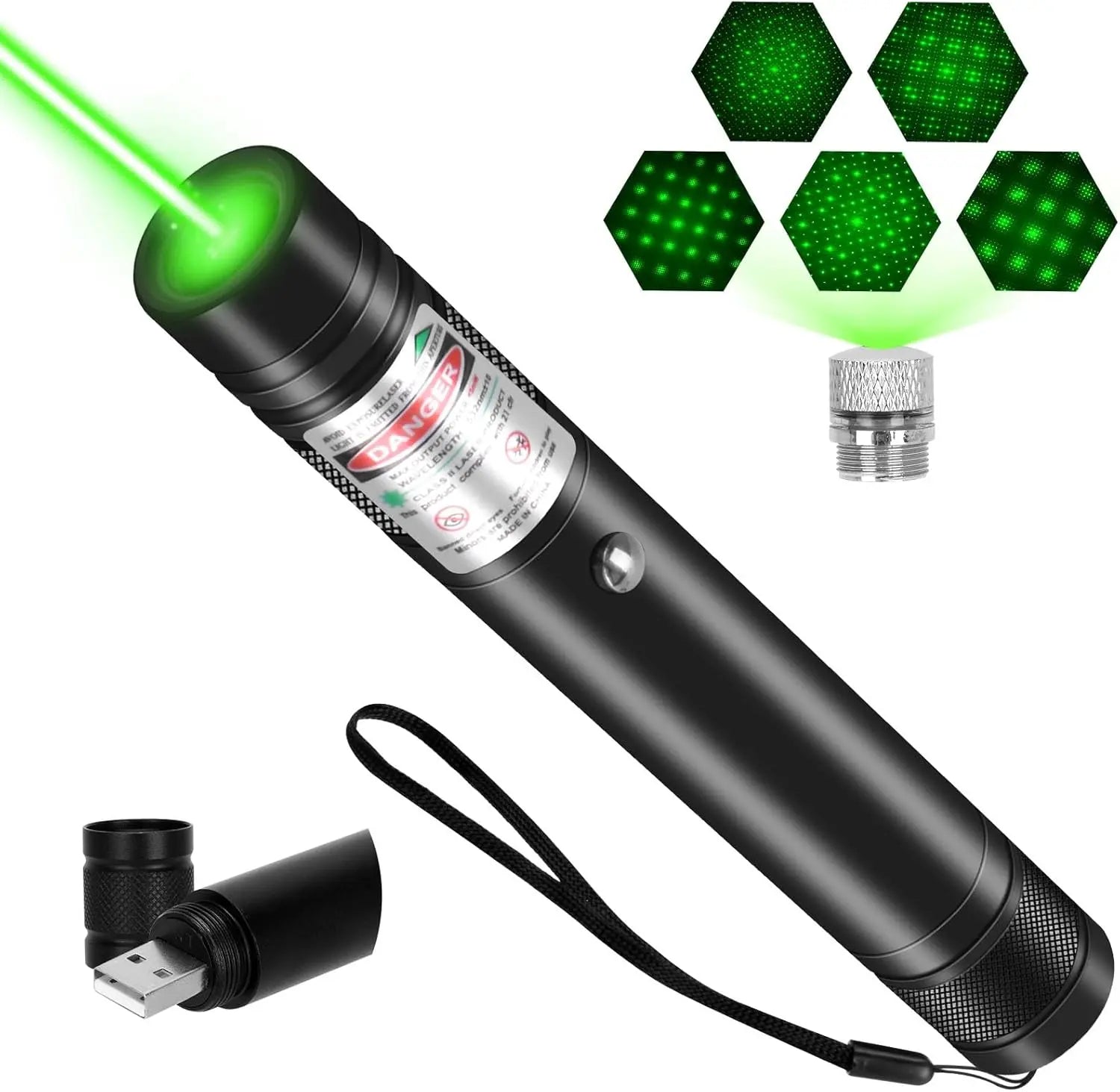 Rechargeable Green Laser Pointer/ Line Light Flashlight Long Distance Range for TV/LED/LCD Screens  Flashlights Presentation, Laser Pointer Cat Toy，Office / Outdoors / Astronomic / Construction SummerVibes petlovers