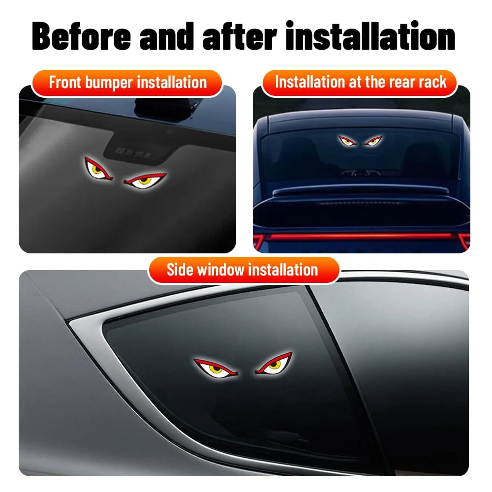 🔥Last Day 50% OFF - 😈👁️Solar Demon Eye LED Car Window Light