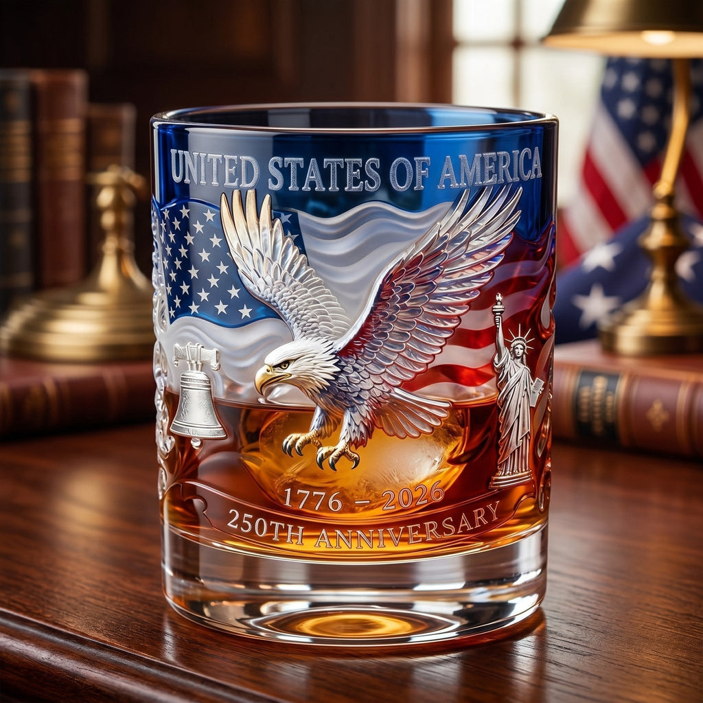 🔥Hot Sell ✨Limited Edition 2026 USA 250th Anniversary Commemorative Glass – 1776-2026 Heritage Edition