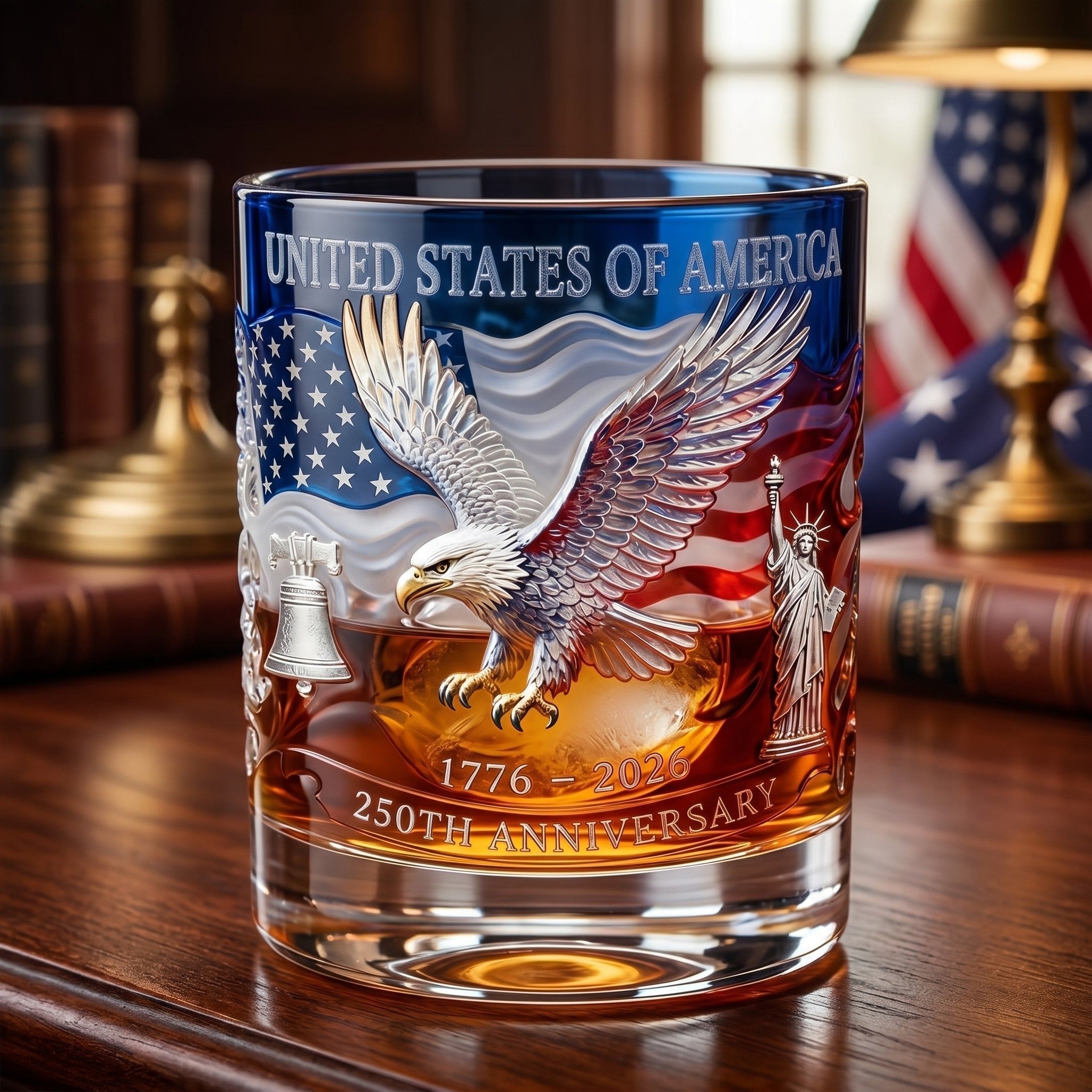 🔥Hot Sell ✨Limited Edition 2026 USA 250th Anniversary Commemorative Glass – 1776-2026 Heritage Edition