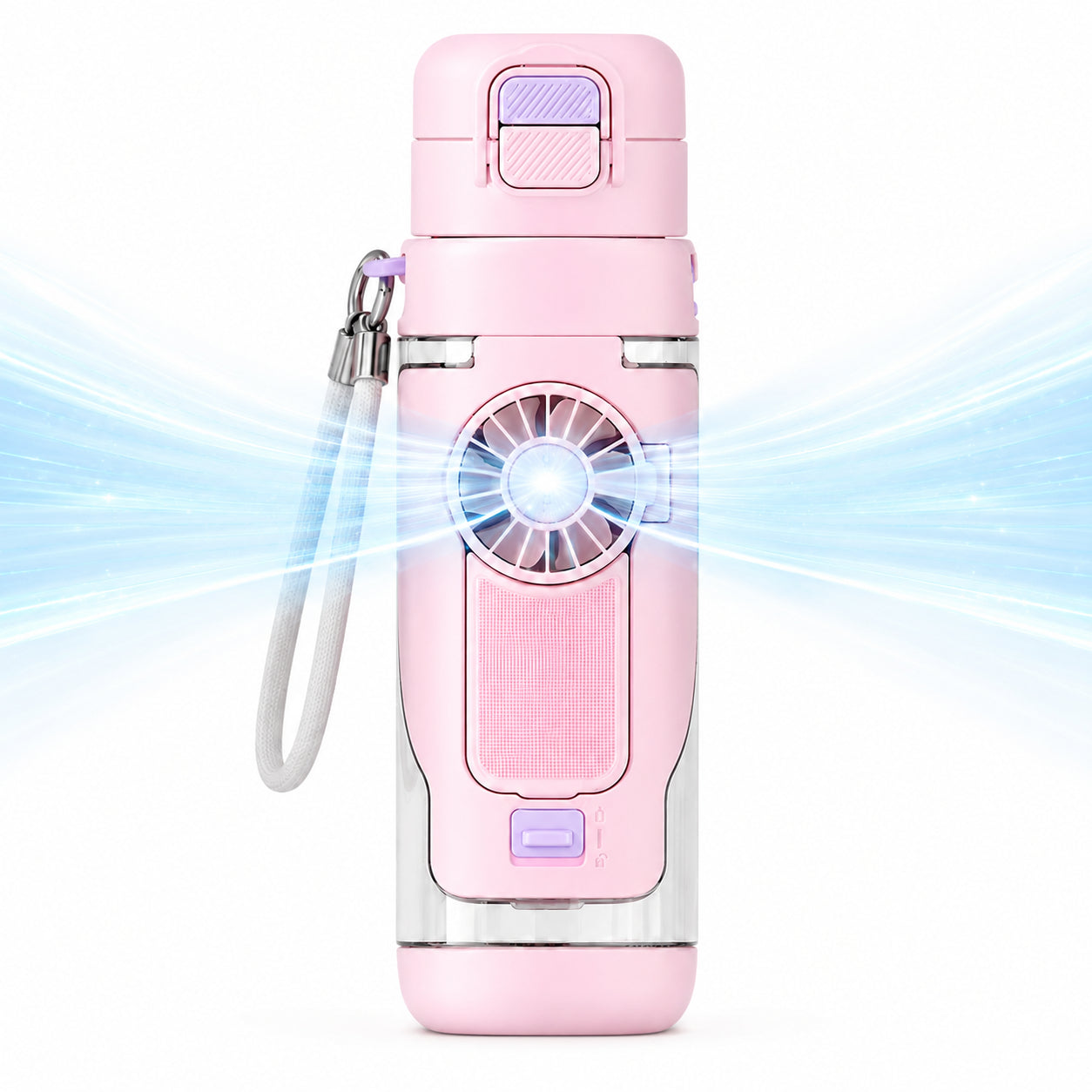 💨Spray Fan Cup – 2-in-1 Cooling Fan &amp; Double Drink Cup