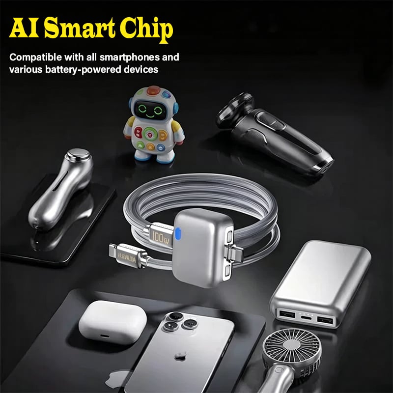 🏆 50K+ SOLD!🔥2026 Fast 140W Charger with AI Smart Auto Power-off