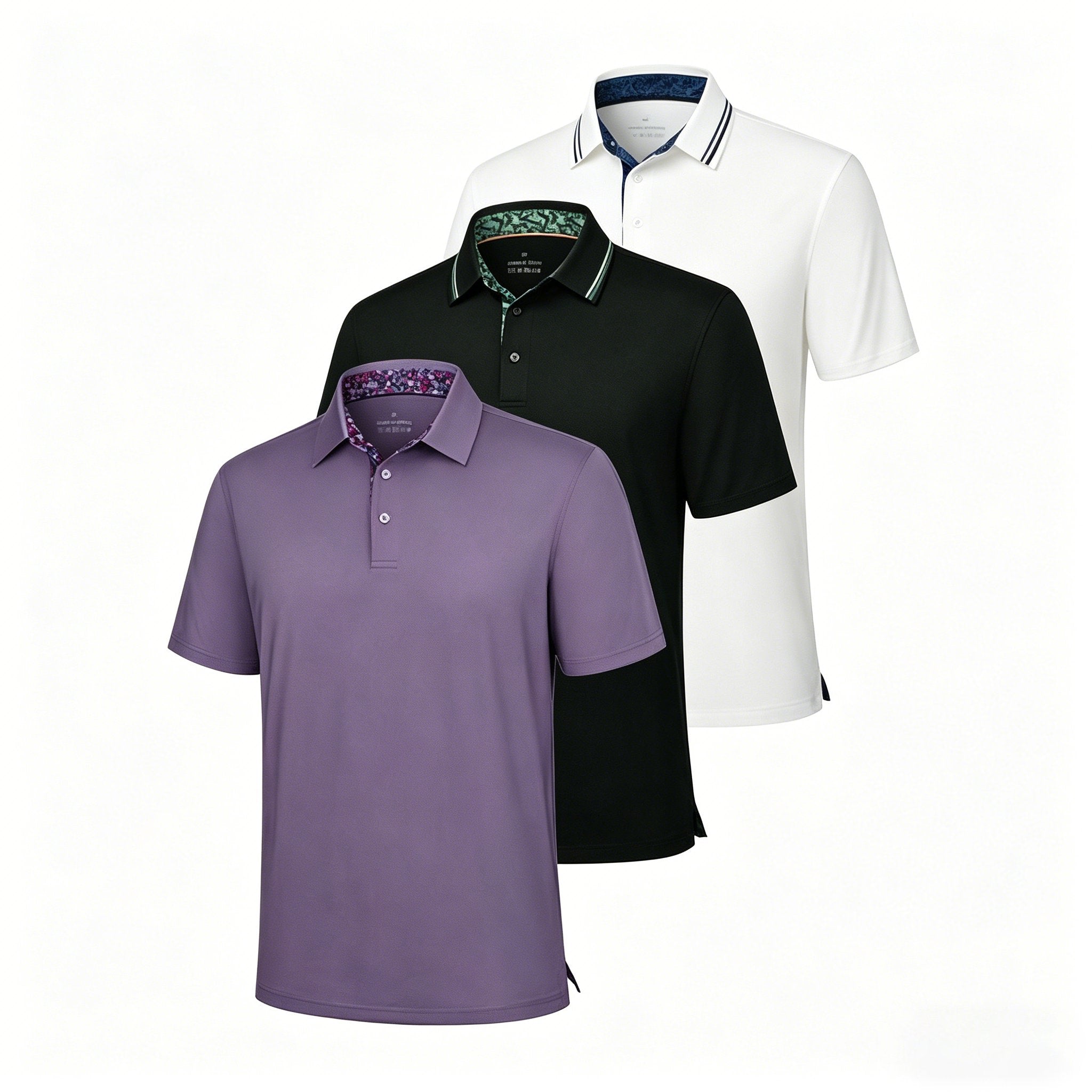👕3-Pack Men's Polo Shirts