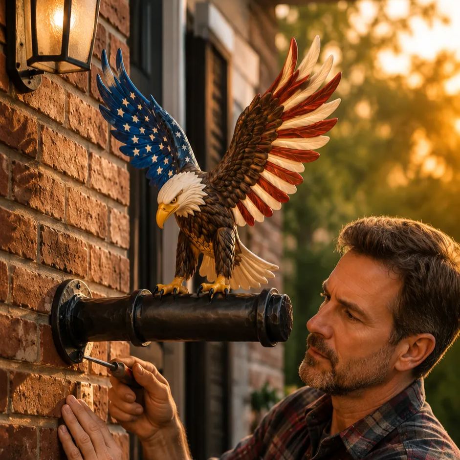🦅 America 250th Anniversary Patriotic Eagle Wall Light