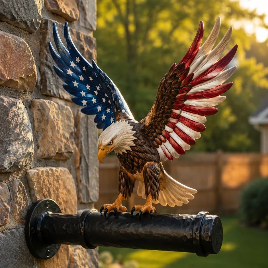 🦅 America 250th Anniversary Patriotic Eagle Wall Light
