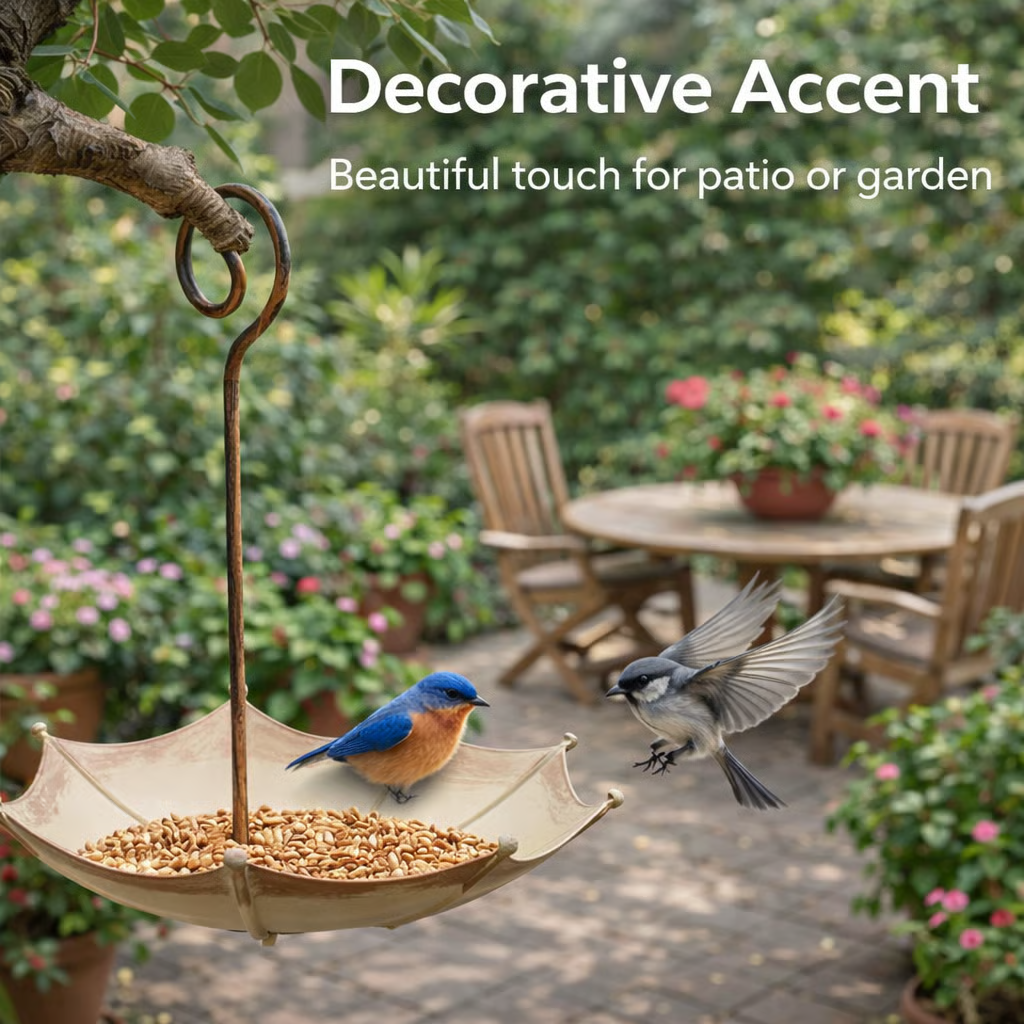🐦Last Day 50% OFF🐦Mini Umbrella Bird Feeder — Whimsical Garden Charm