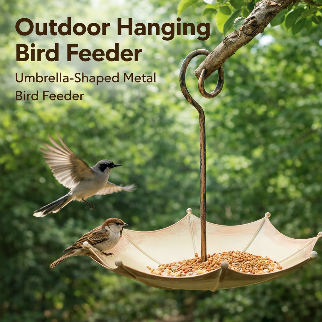 🐦Last Day 50% OFF🐦Mini Umbrella Bird Feeder — Whimsical Garden Charm