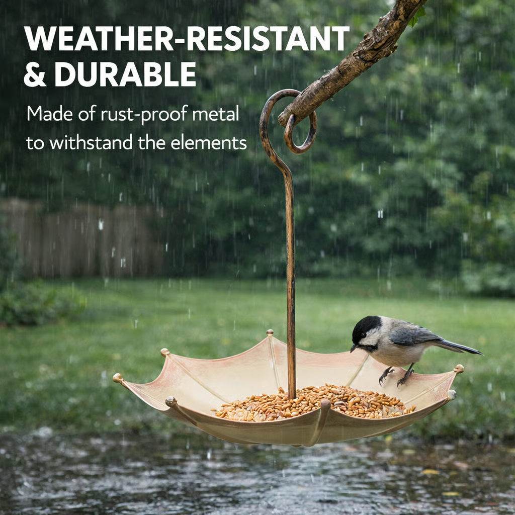 🐦Last Day 50% OFF🐦Mini Umbrella Bird Feeder — Whimsical Garden Charm