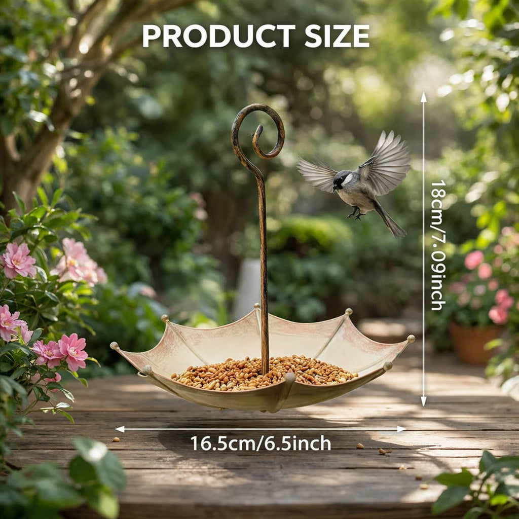 🐦Last Day 50% OFF🐦Mini Umbrella Bird Feeder — Whimsical Garden Charm