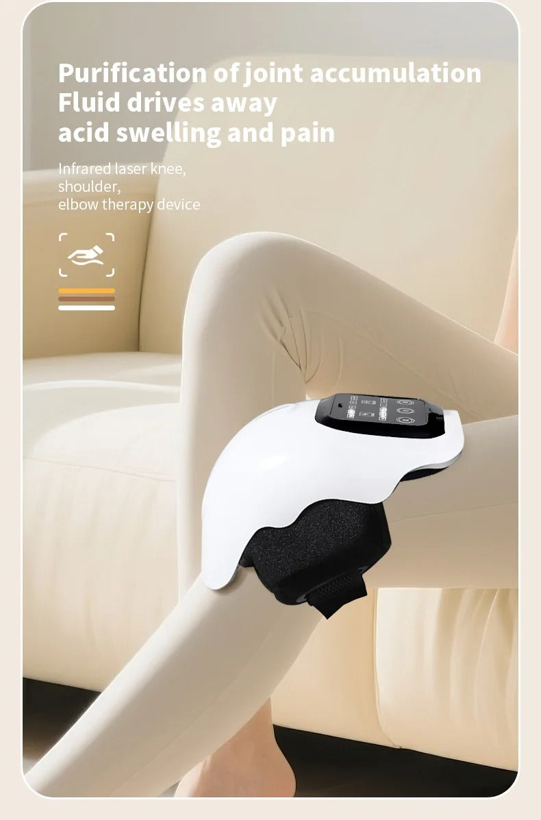 Knee Massager Smart Heat, Red Light Therapy, and Vibration Massage - FSA or HSA eligible
