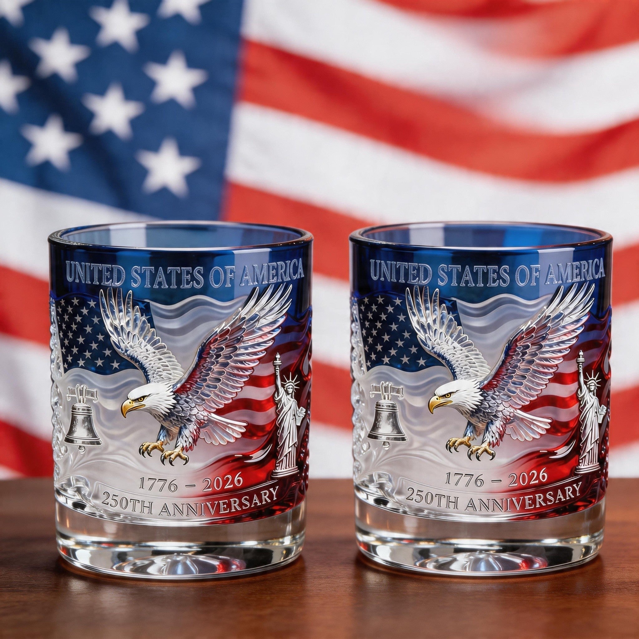 🔥Hot Sell ✨Limited Edition 2026 USA 250th Anniversary Commemorative Glass – 1776-2026 Heritage Edition