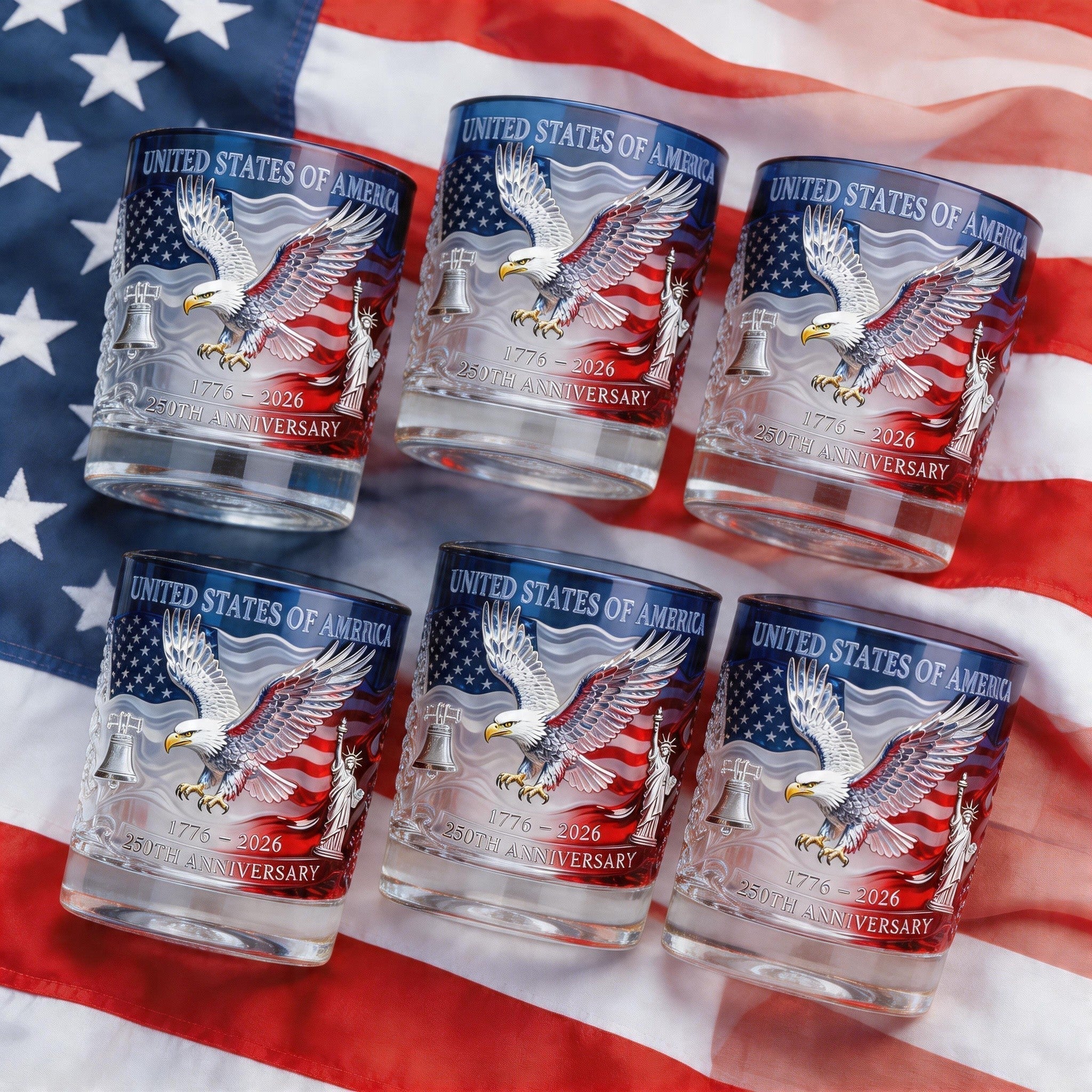 🔥Hot Sell ✨Limited Edition 2026 USA 250th Anniversary Commemorative Glass – 1776-2026 Heritage Edition