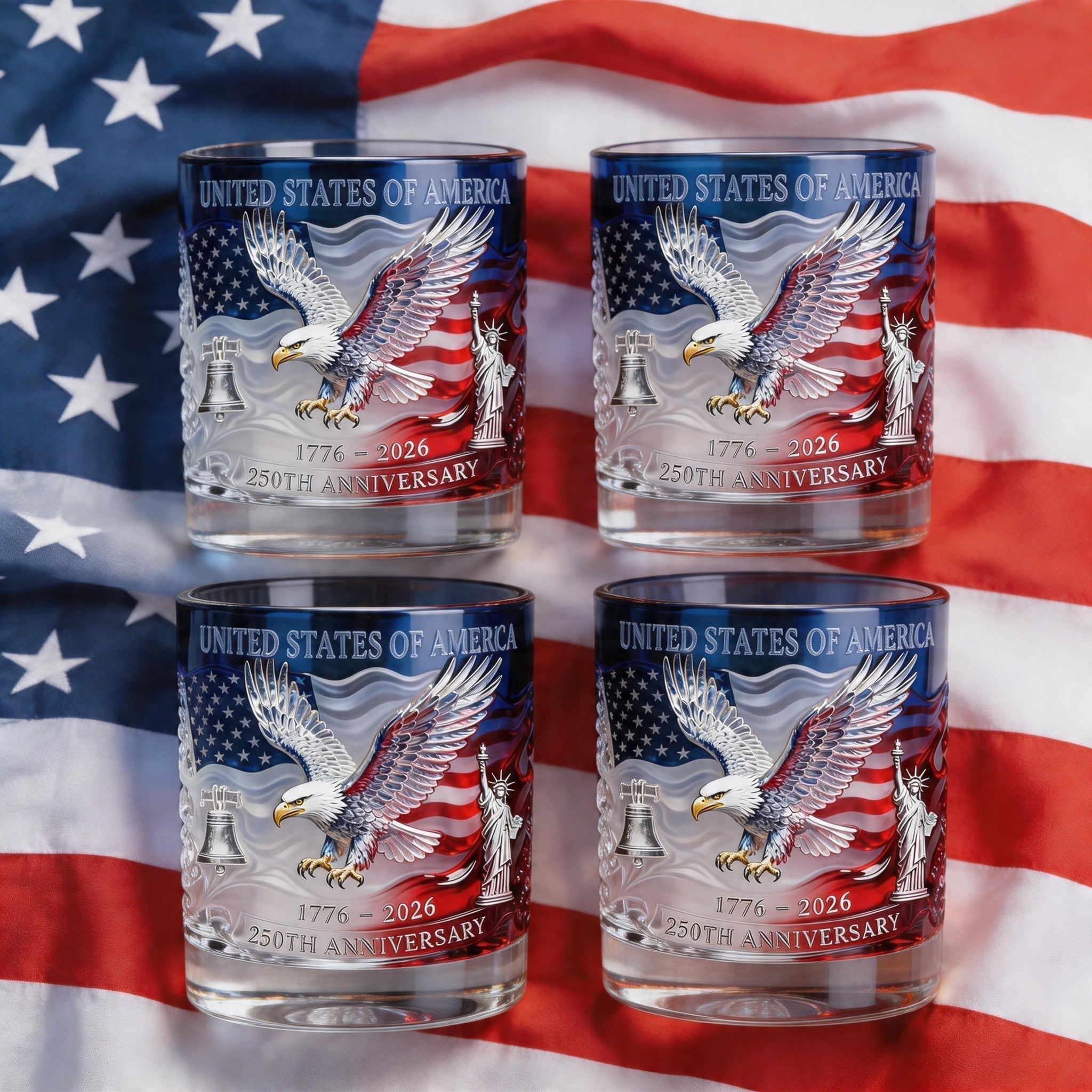 🔥Hot Sell ✨Limited Edition 2026 USA 250th Anniversary Commemorative Glass – 1776-2026 Heritage Edition