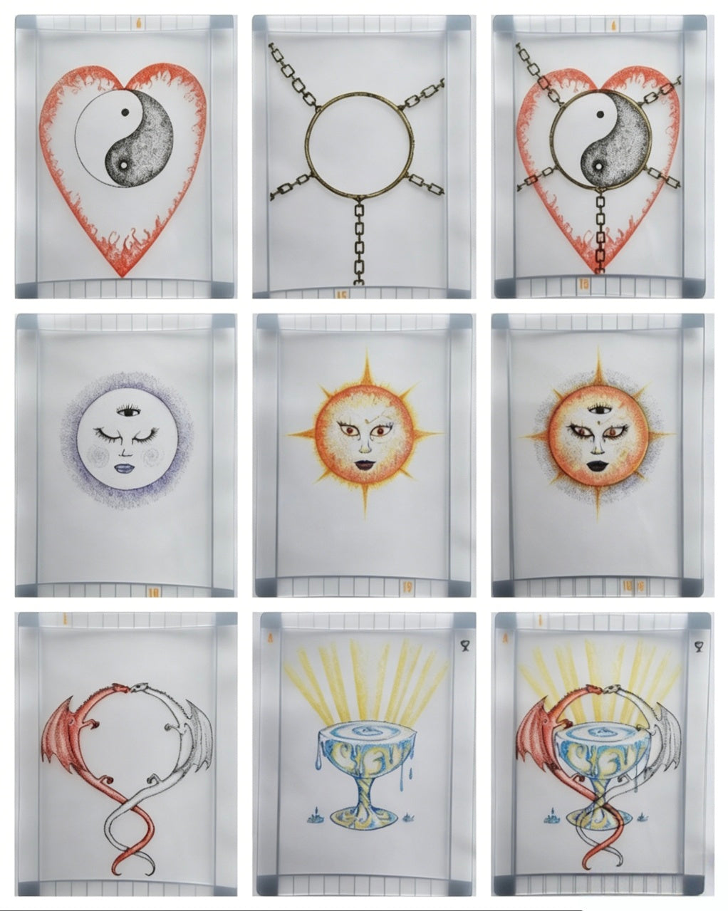 🔮 Mystical Transparent Tarot Collection – Updated 2nd Edition