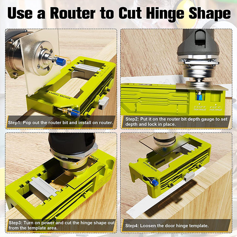 Hinge Door Lock Hole Positioner Kit Set