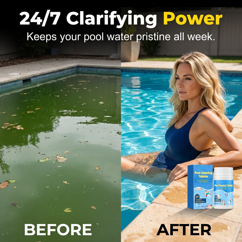💦Crystal Clear Pool Cleaner🔥 Long-Lasting Cleaning Tablets