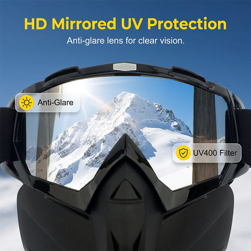 Detachable Full Face Goggle Mask